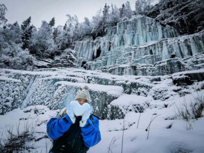 Rovaniemi: Korouoma Canyon Frozen Waterfalls Hike & BBQ