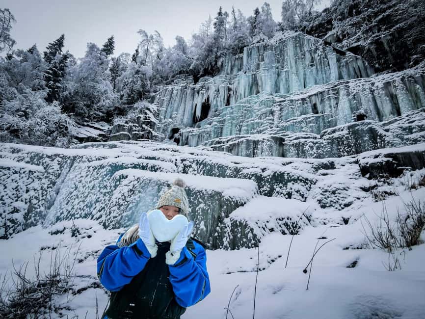 Rovaniemi: Korouoma Canyon Frozen Waterfalls Hike & BBQ - The 105-kilometer ride from Rovaniemi