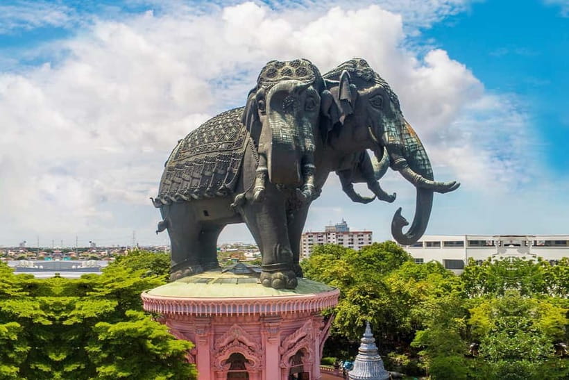 Samut Prakan: The Erawan Museum Admission Ticket (NON THAI) - The exterior: start with the elephant and the globe