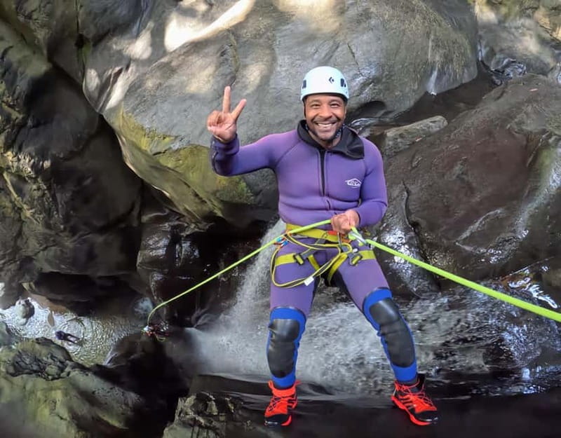 São Miguel: AdventurePark Canyoning Salto do Cabrito, Azores - Scrambling, sliding, and moving through the water