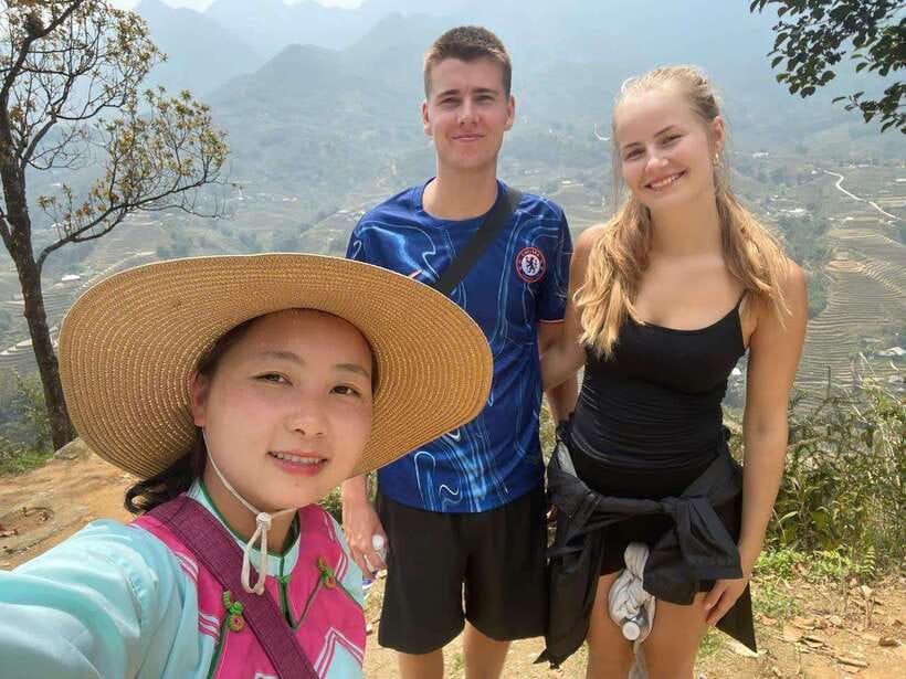 Sapa Silver Waterfall And O Quy Ho Pass Tour By Motorbike - O Long tea plantations and the working countryside