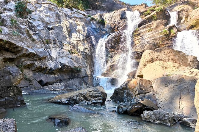 Secret Waterfall and Bamboo Rafting from Chiang Mai - Floating down the Wang River on bamboo