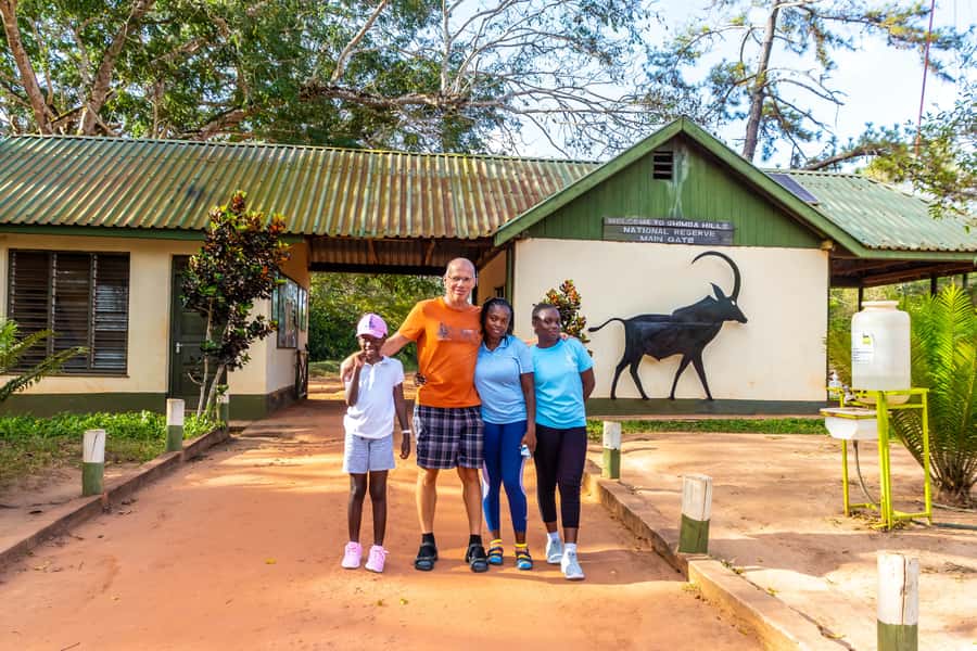 Shimba Hills Day Safari & Sheldrick Falls Hike Private Tour - Walking to Sheldrick Falls