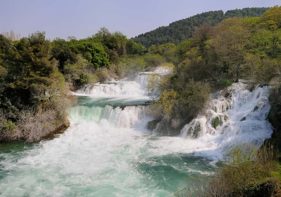 Šibenik or Zadar: Krka falls, olive mill, oil & wine tasting - Skradin and the Krka River
