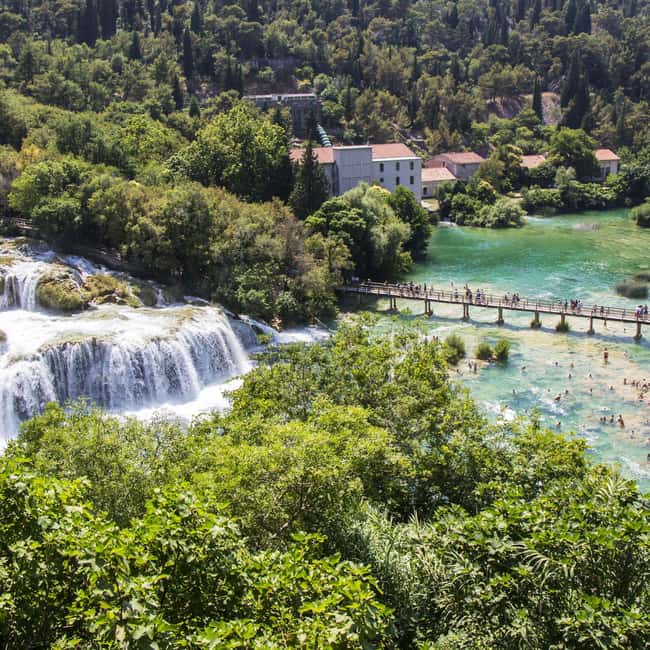 Šibenik or Zadar: Krka falls, olive mill, oil & wine tasting - Five oils, three wines, and a practical tasting lesson