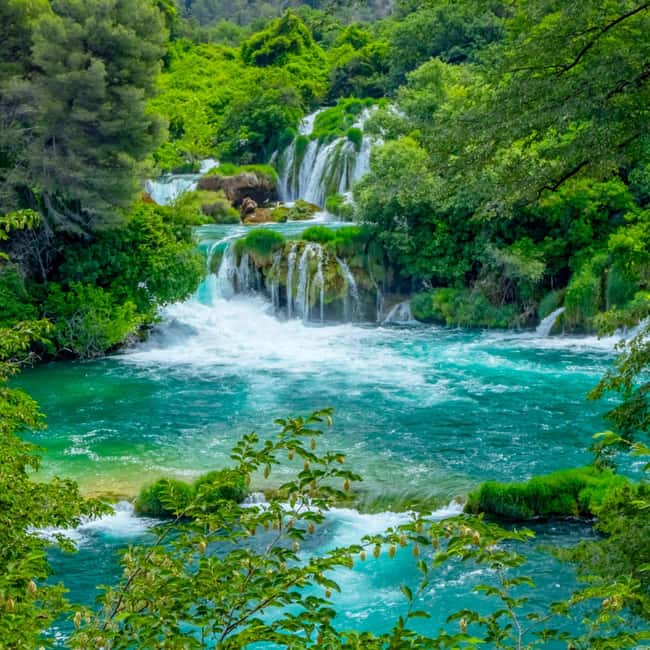 Šibenik or Zadar: Krka falls, olive mill, oil & wine tasting - The final scenic route through Dalmatia
