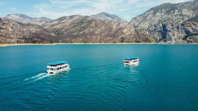 Side: Guided Tour and Electric Catamaran Cruise, Waterfall