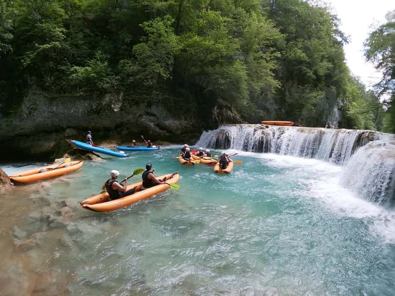 Slunj: River and Waterfalls Kayaking on Mrežnica river - From Hotel Mirjana & Rastoke to the Mrežnica