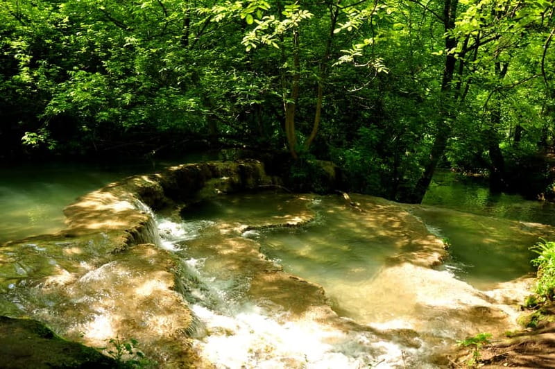 Sofia: Lovech, Devetaki Cave and Krushuna Waterfalls Tour - Hisarya Fortress above the town