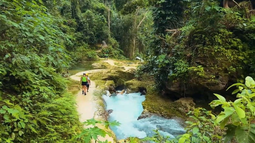 South Cebu Chasing Waterfalls with Silog Breakfast and Lunch - Mantayupan Falls and breakfast beside the water