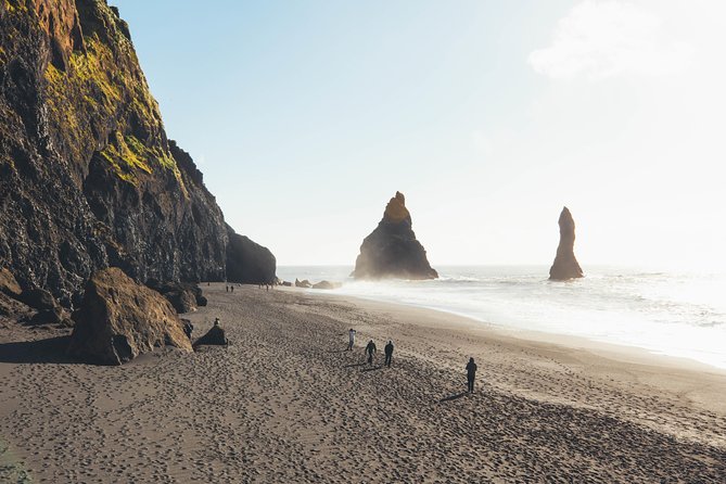 South Coast Day Tour Black Sand Beach & Waterfalls from Reykjavik - Walking toward Solheimajokull Glacier