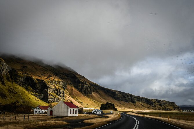 South Coast, Waterfalls and Black Sand Beach (Small Group Tour) - Vik and the church viewpoint