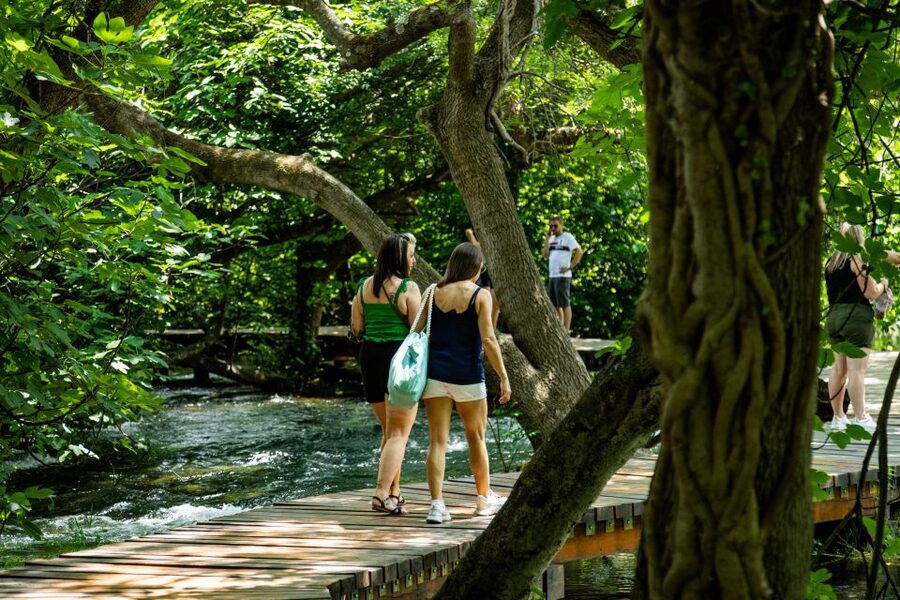 Split: Krka National Park Day Trip with Boat Ride & Swimming - From Split to Krka by air-conditioned coach