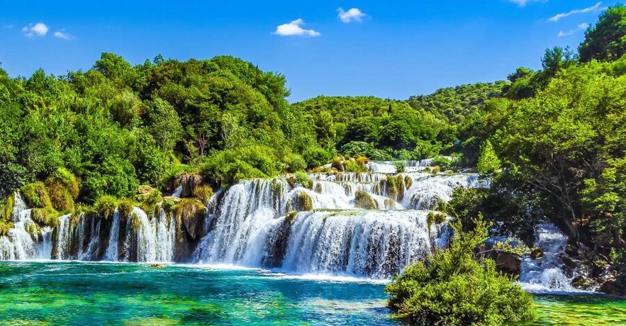 Split: Krka National Park Full-Day Tour with Wine Tasting - The boat ride through the river canyon