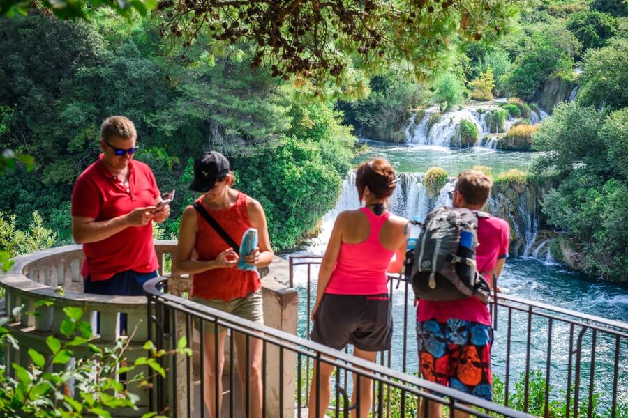 Split/Trogir: Krka National Park Day Trip & Boat to Skradin - Walking through Skradinski Buk