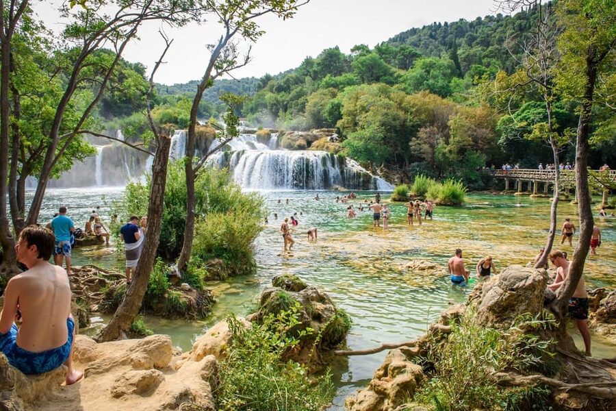Split/Trogir: Krka National Park Day Trip & Boat to Skradin - A quiet 30-minute boat ride to Skradin