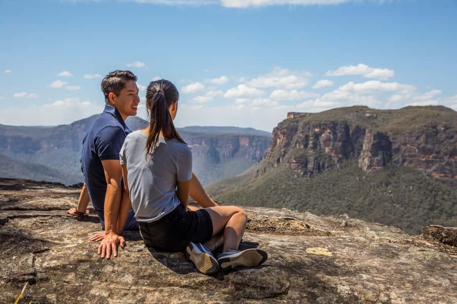 Sydney: Waterfall Bushwalk and Blue Mountain Sunset Day Trip - Walking through Blue Mountains National Park