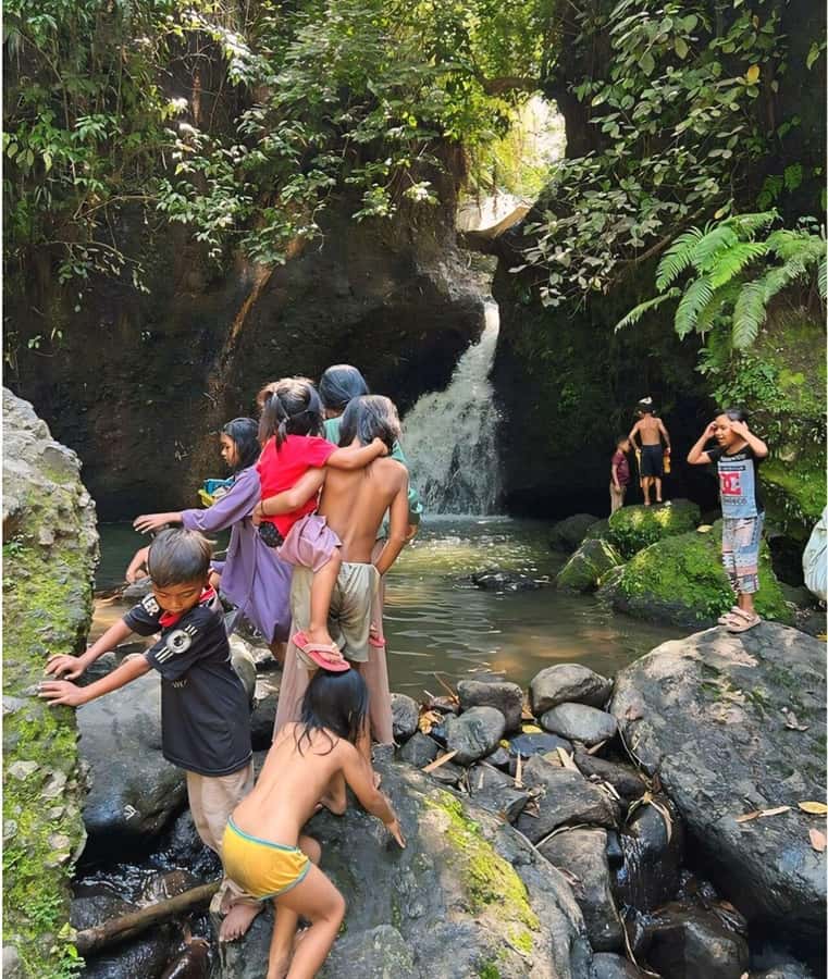 Tetebatu : Waterfall, Rice Fields & Monkey Forest Full day - Lunch with a view of fields and temples