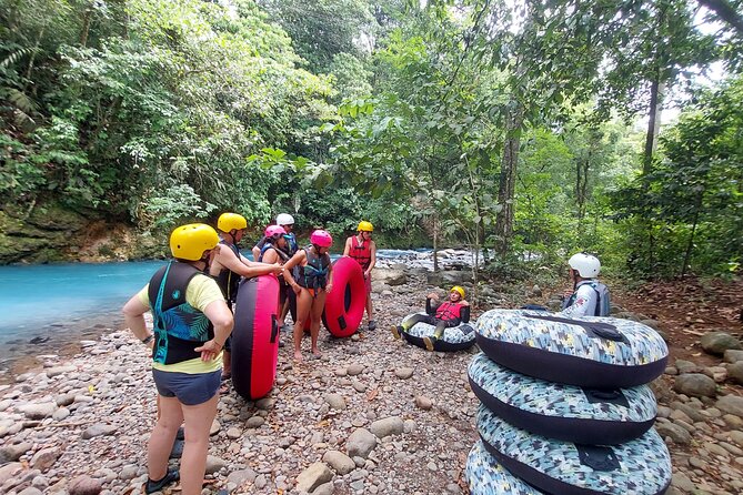 Tubing in Rio Celeste - Free photos, videos, and fruit at the finish