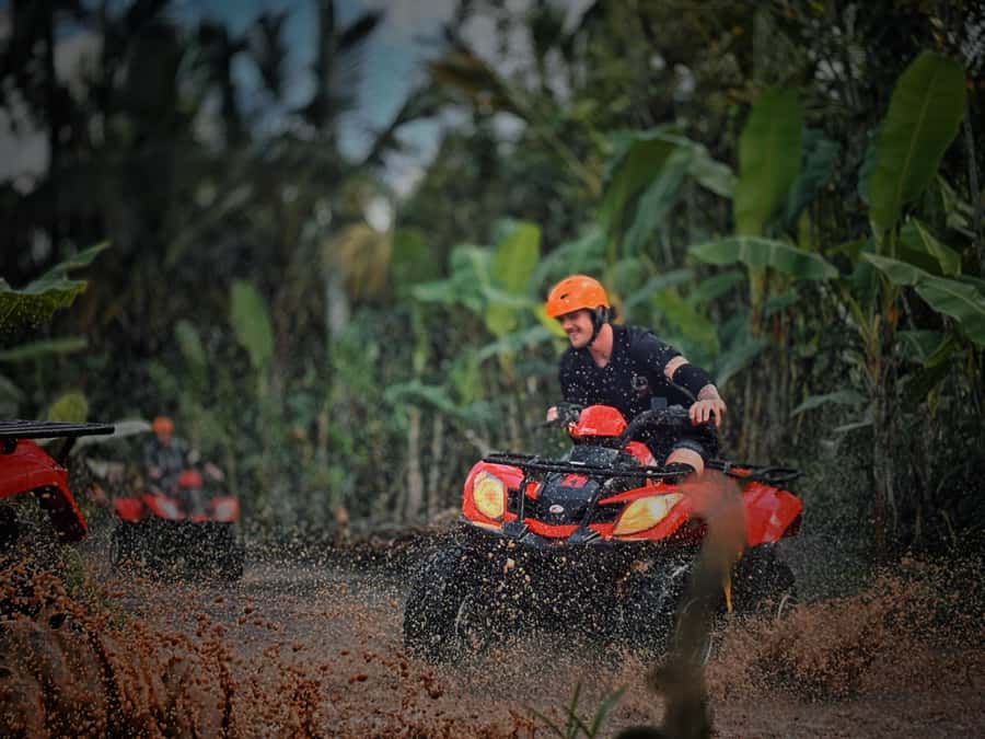 Ubud: Gorilla Face Quad Bike, Jungle Swing, Waterfall & Meal - Satria Agrowisata, swings, coffee, and herbal tea