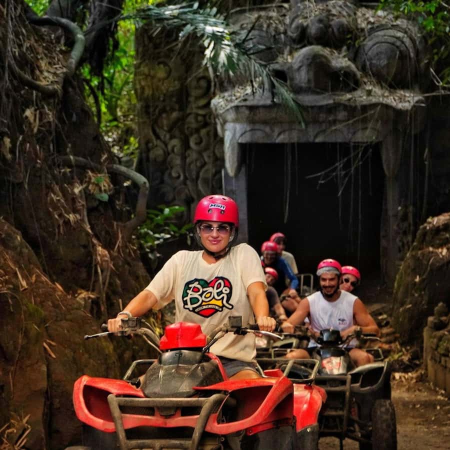 Ubud: Quad ATV Waterfalls & Barong Caves - Safety training before the first waterfall