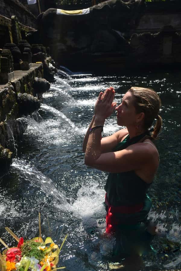 Ubud: Rice Terraces, Water Temple, & Waterfalls Private Tour - Tibumana Waterfall and its blue pool