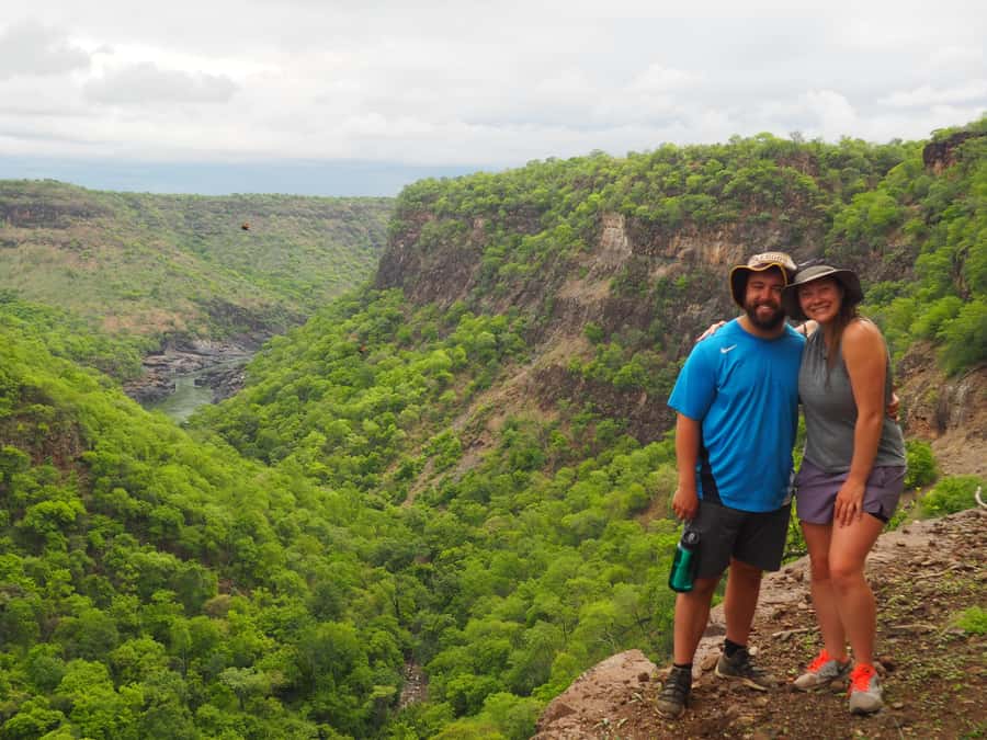 Victoria Falls Gorge Hike & Farm to Table Village Lunch - The descent into Batoka Gorge