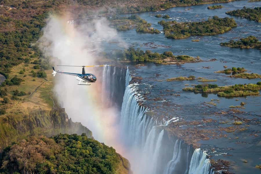 Victoria Falls Helicopter Flights - The 30-minute flight: falls, villages, and rapid 26