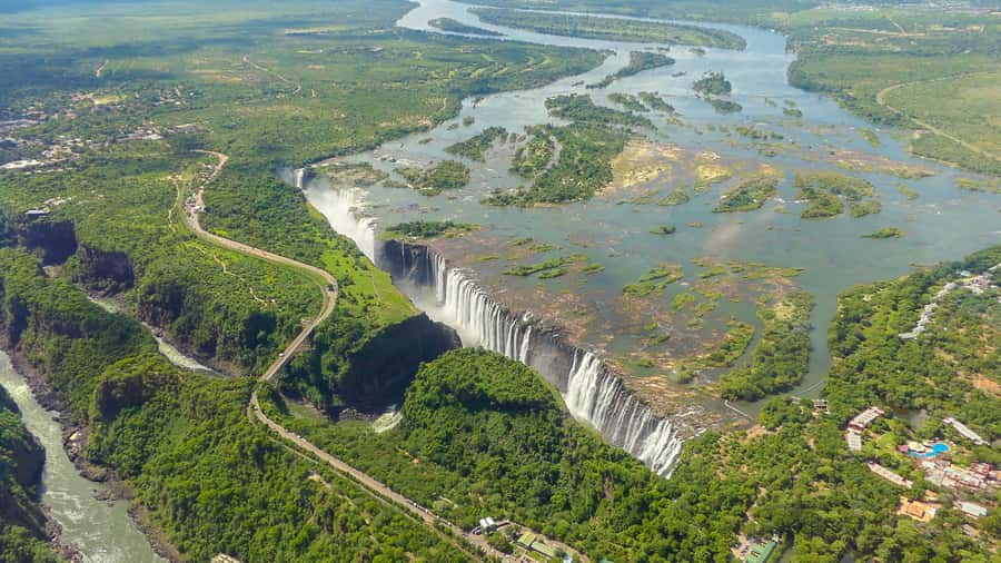 Victoria Falls: Helicopter Tour with Hotel Pickup - Batoka Gorge and the river below