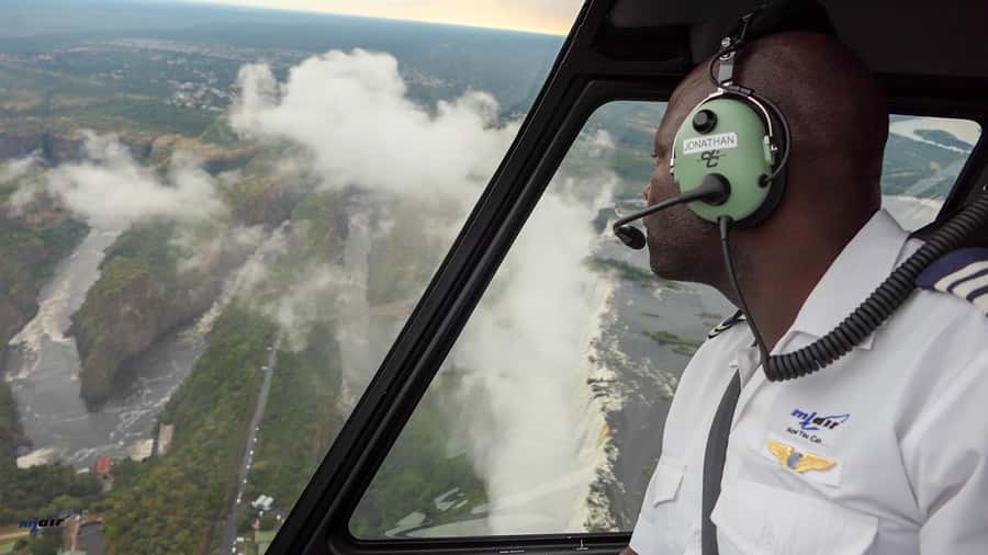 Victoria Falls: Helicopter Tour with Hotel Pickup - The longer flight over Zambezi National Park