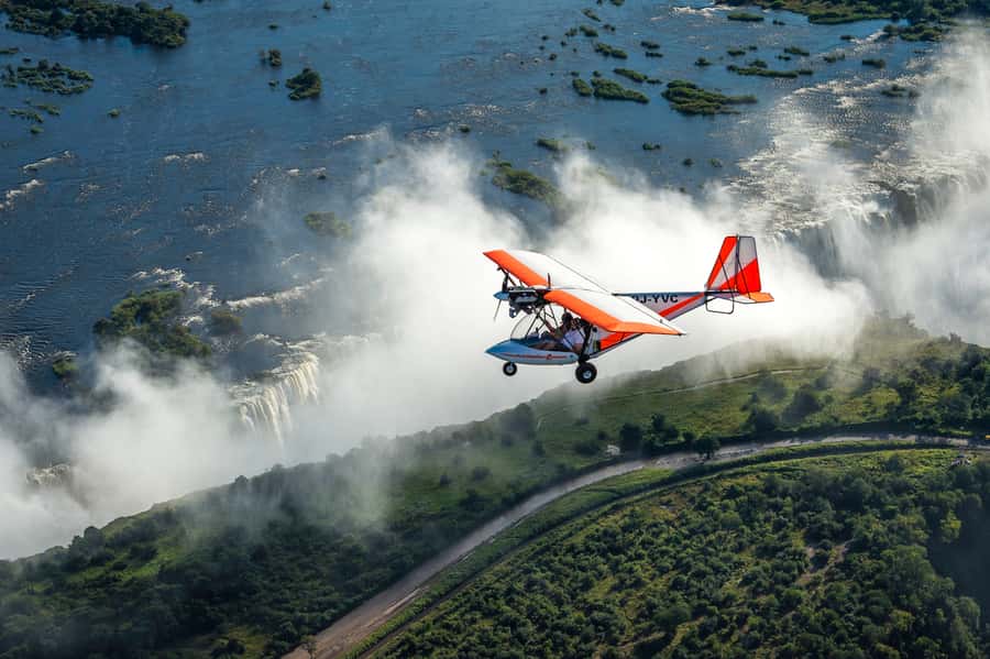 Victoria Falls: Scenic Microlight Flight - An open-air view of Victoria Falls