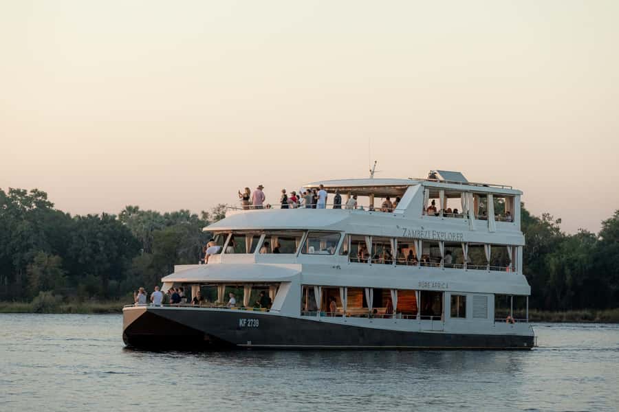 Victoria Falls: Sunset Cruise and Dinner at The Eatery - A four-hour evening on the Zambezi