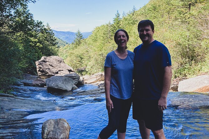 Waterfall Jeep Tour - Backroads and Scenic Views - Looking Glass Falls, the famous first taste