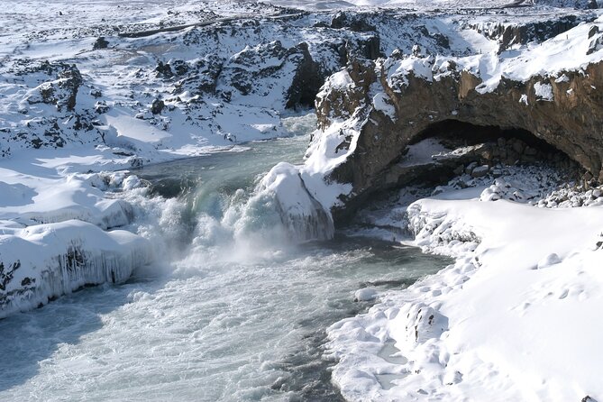 Winter Combo Godafoss Christmas House and The Forest Lagoon - One hour at Forest Lagoon
