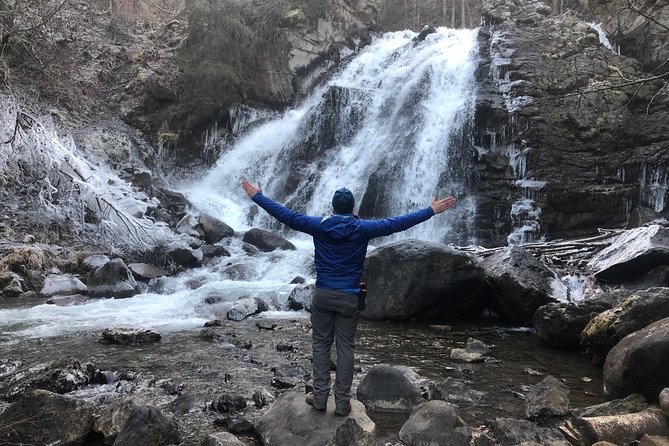 Winter Waterfall Walk - Barbara Falls, frozen in place