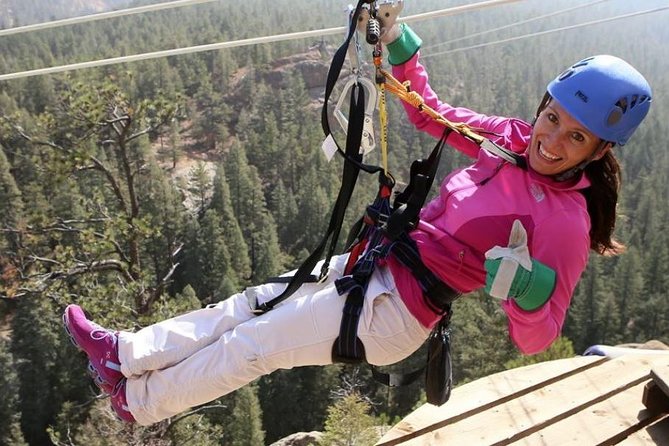 Woods Course Zipline Tour in Seven Falls - Five ziplines through Seven Falls Canyon