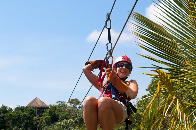 Zipline Adventure in El Limón - Getting fitted at the El Limón depot